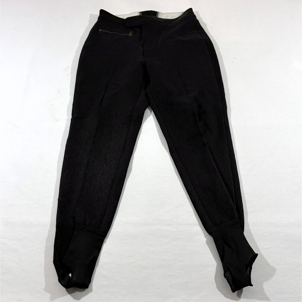 Bogner Poly Wool Black Ski Snowboard Textured Pants Trousers Womens Sz 12 USA